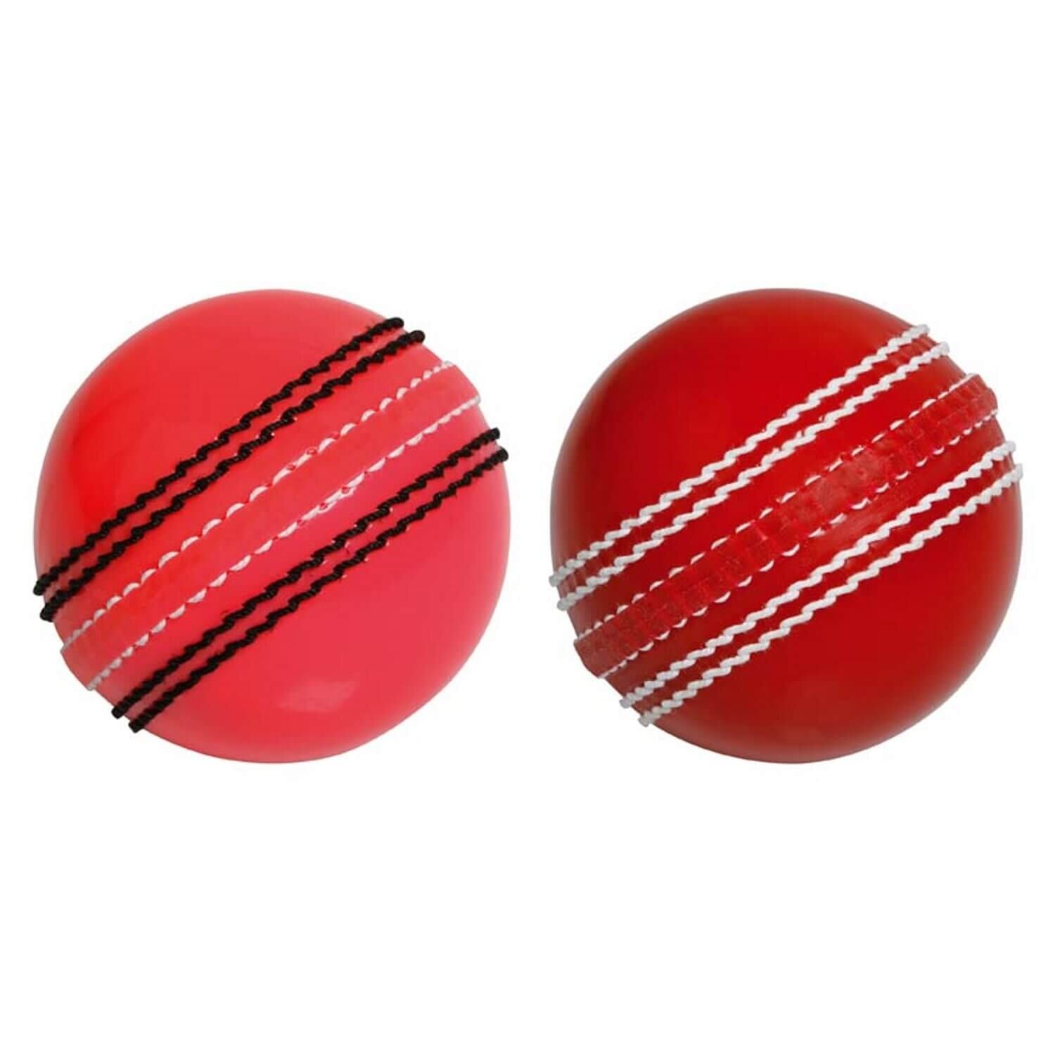 Lot 4 Balles Cricket Incrediball Kosma – Entraînement Sûr Intérieur/Extérieur Rose & Jaune