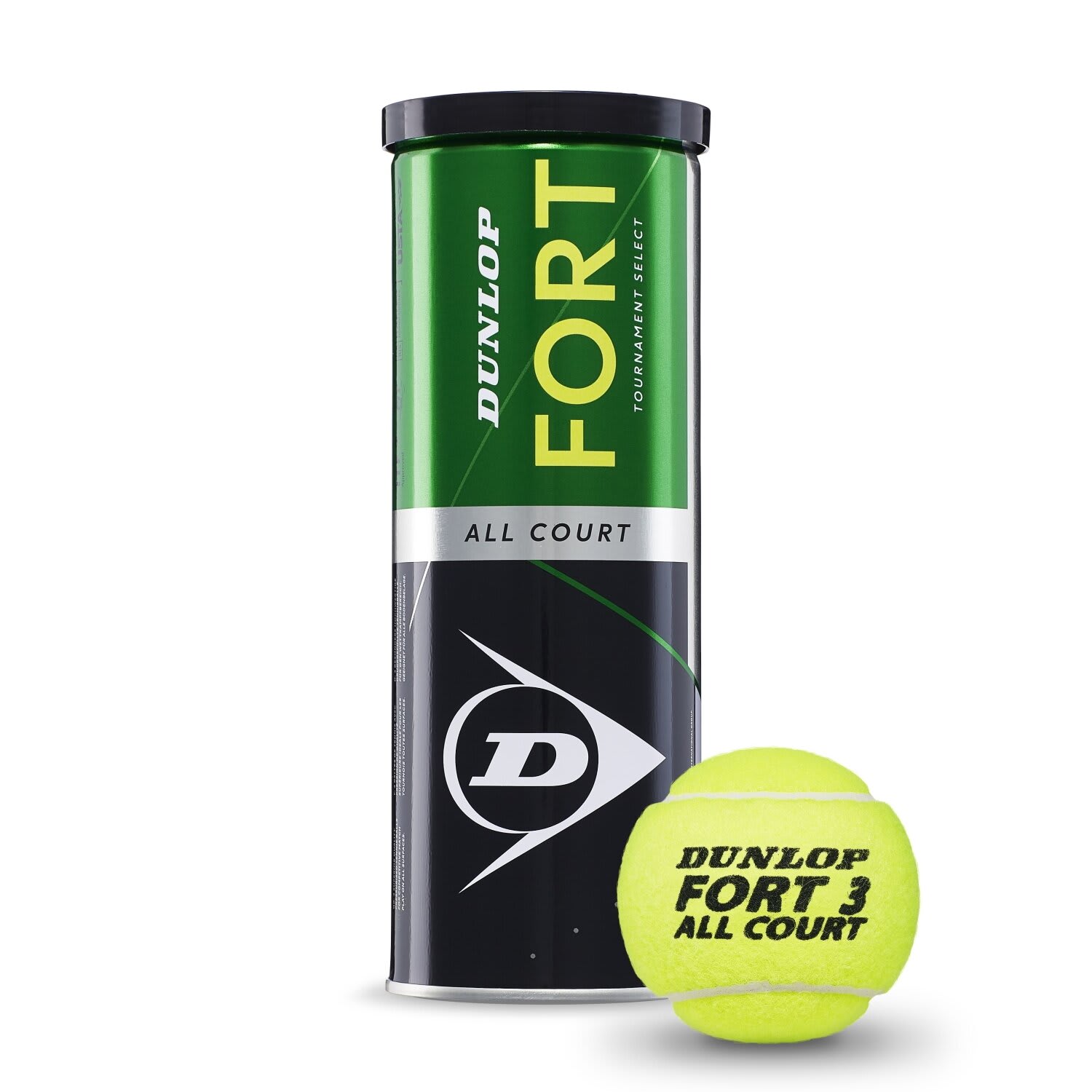 Balles De Tennis Dunlop Stage 1 Green – 3 Balles – 25% Plus Lentes – Certifiées ITF – Pour Enfants De 8 à 10 Ans – Adaptées Terre Battue, Dur Et Gazon