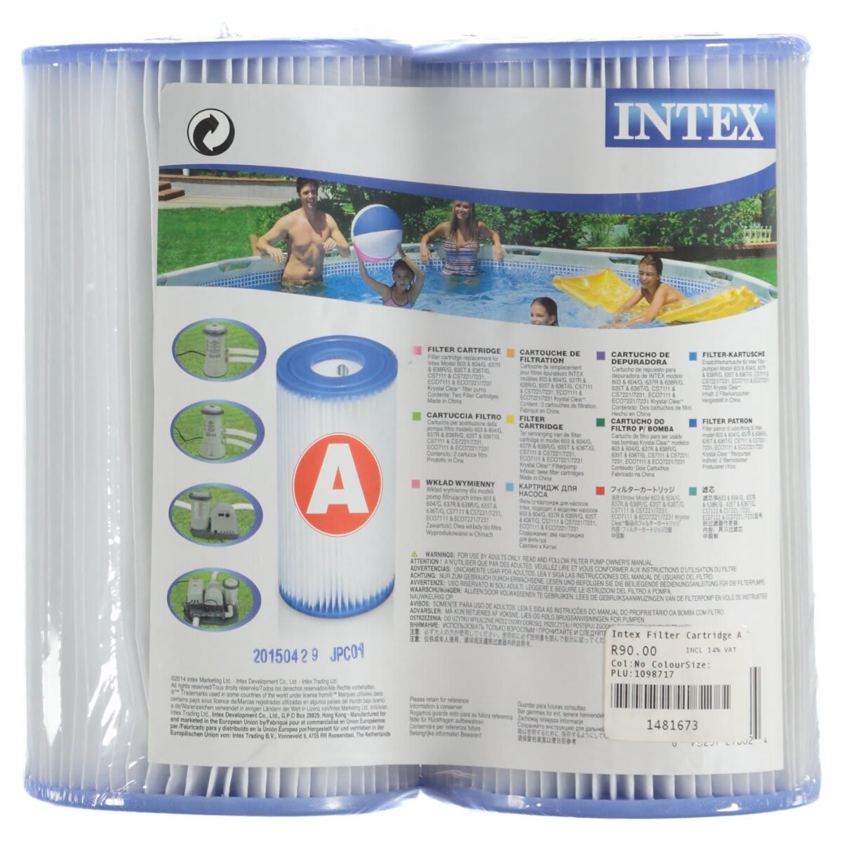 Intex Type-A Filter Cartridge Twin Pack | Sportsmans Warehouse