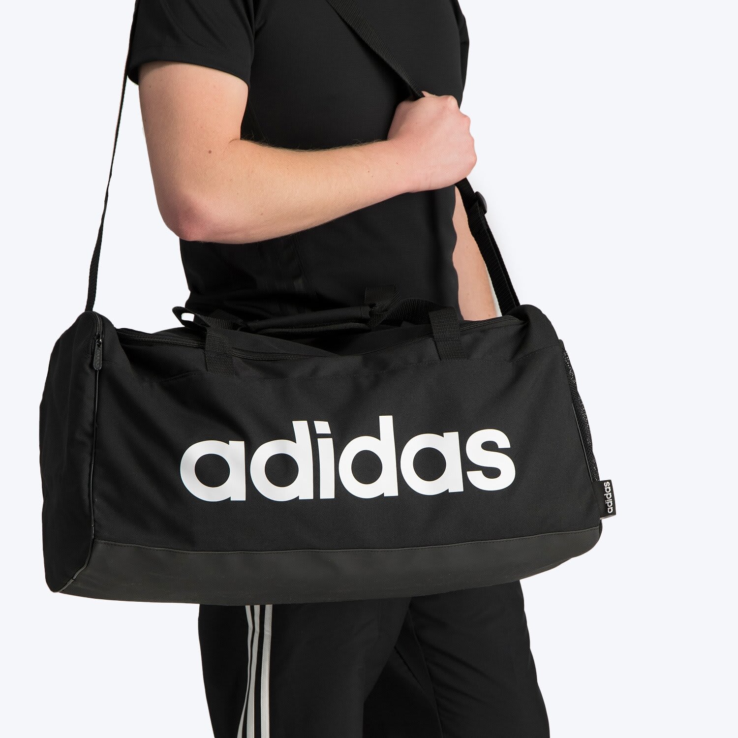 Adidas Linear Medium Duffel Bag | Sportsmans Warehouse