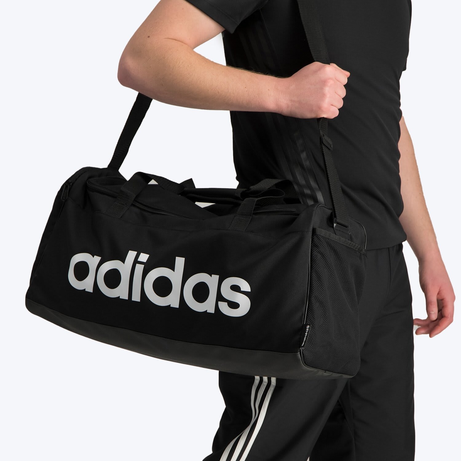 Adidas Linear Medium Duffel Bag | Sportsmans Warehouse