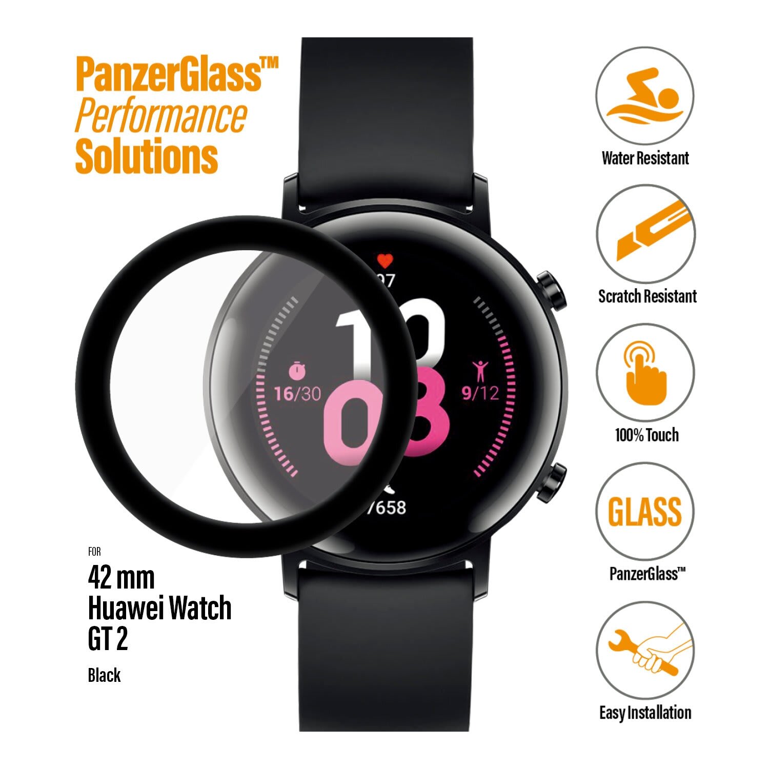 PanzerGlass Huawei GT2 42mm Screen Protector | Sportsmans Warehouse