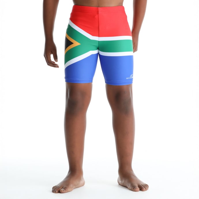Second Skins Boys South Africa Flag Swimming Jammer | by South