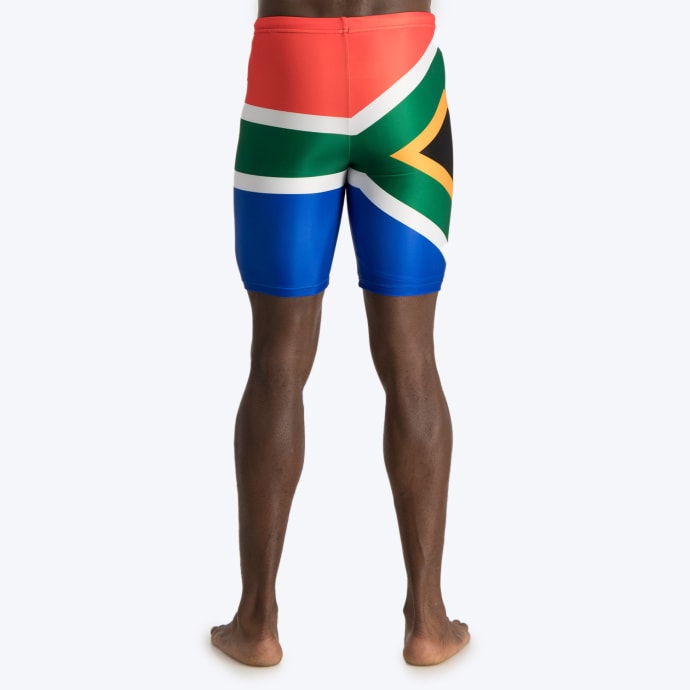 Second Skins Men's South African Flag Swimming Jammer | by South