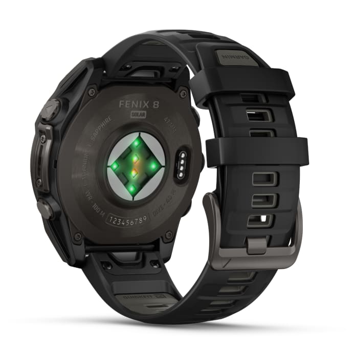 Garmin Fenix 8 47mm Sapphire Solar Multisport Smartwatch - Carbon Grey | PLU1181119