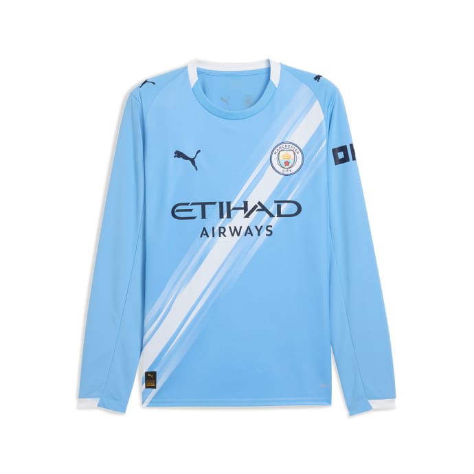 Manchester City Men's Home 25/26 Long Sleeve Jersey | by PUMA