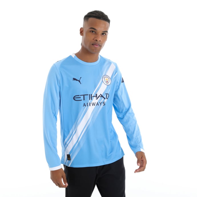 Manchester City Men's Home 25/26 Long Sleeve Jersey | by PUMA