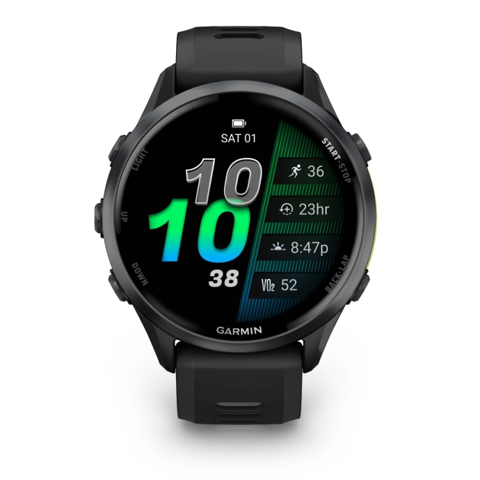 Garmin Forerunner 970 Advanced GPS Running Smartwatch - Black/Amp Yellow
