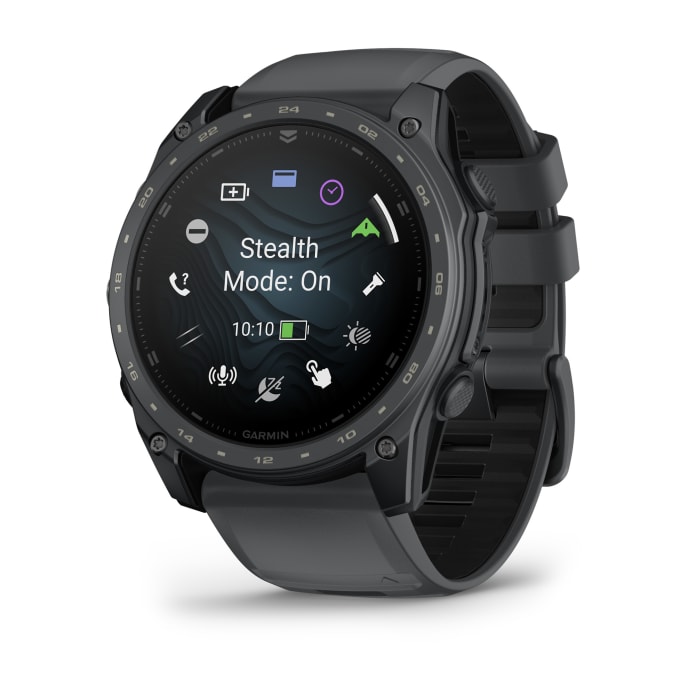 Garmin Tactix 8 51mm AMOLED Cerakote Tactical GPS Smartwatch - Slate Grey