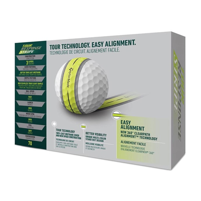 Taylormade Tour Response TM26 Multistripe 12 Ball Pack | by