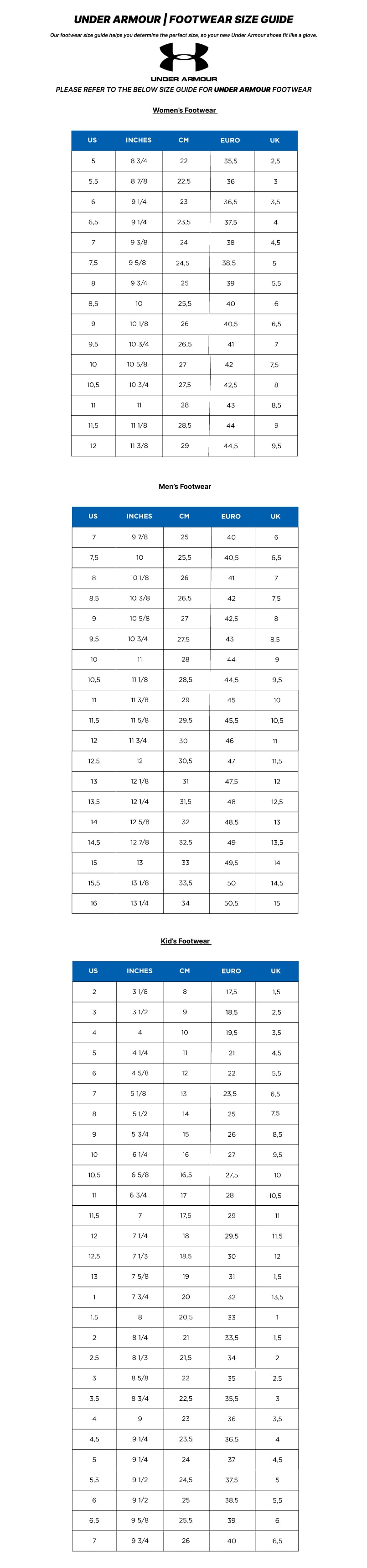 under armour calorie tracker