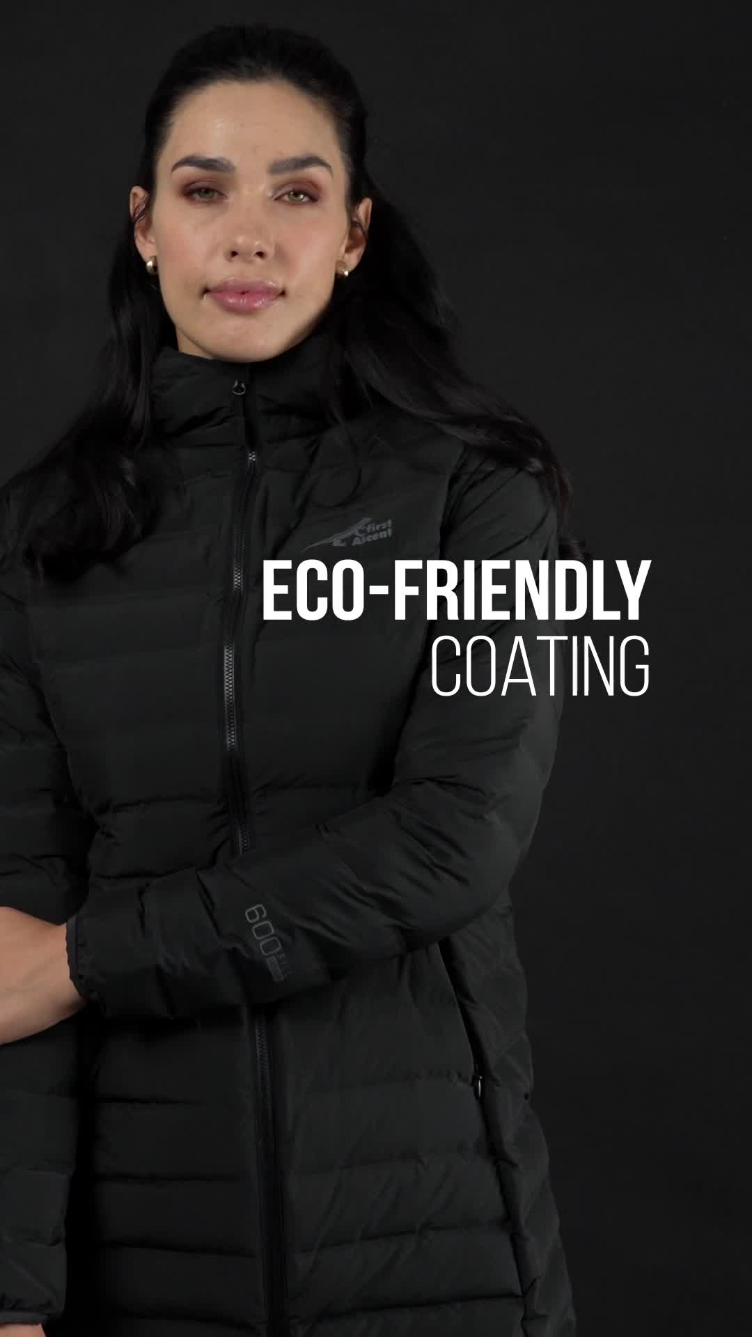 First Ascent Women's Hooded Down Town Seal Parka Jacket - video thumbnail