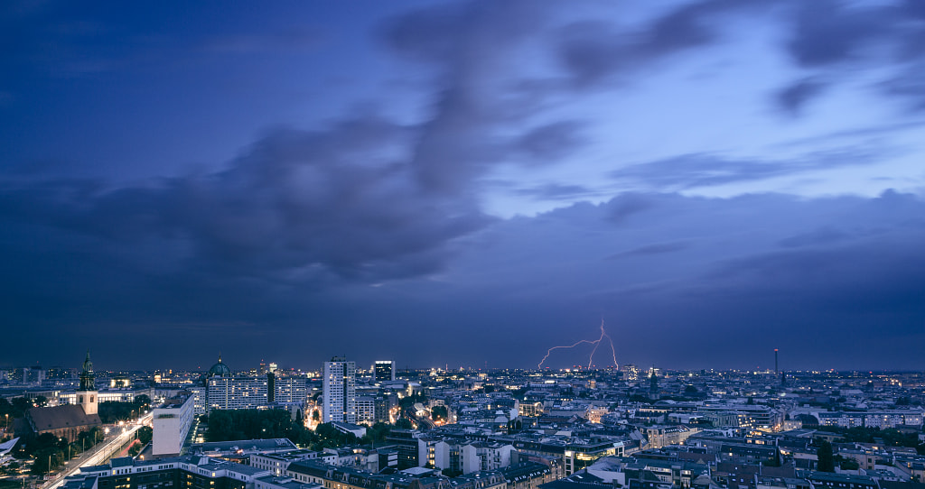 Thunderstorm in East Berlin (Berlin, Germany)
