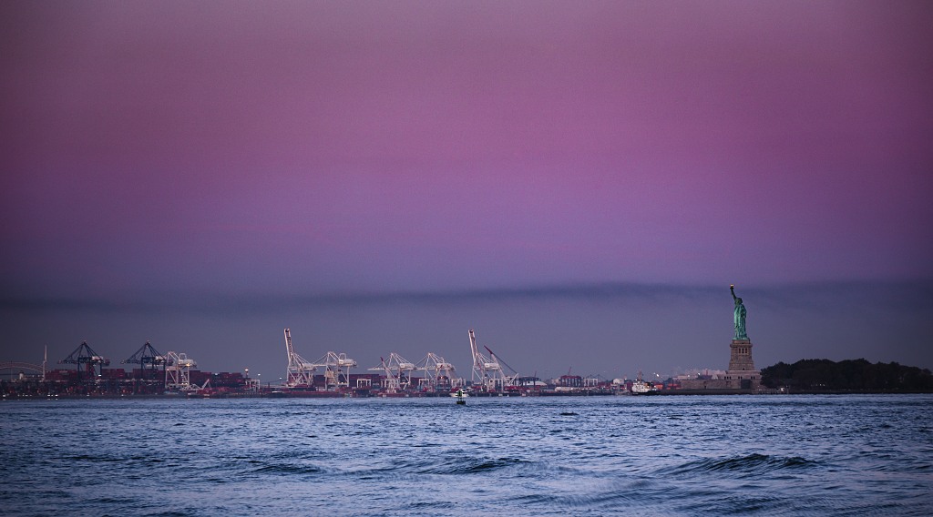 Statue of Liberty in early morning (New York City, United States)