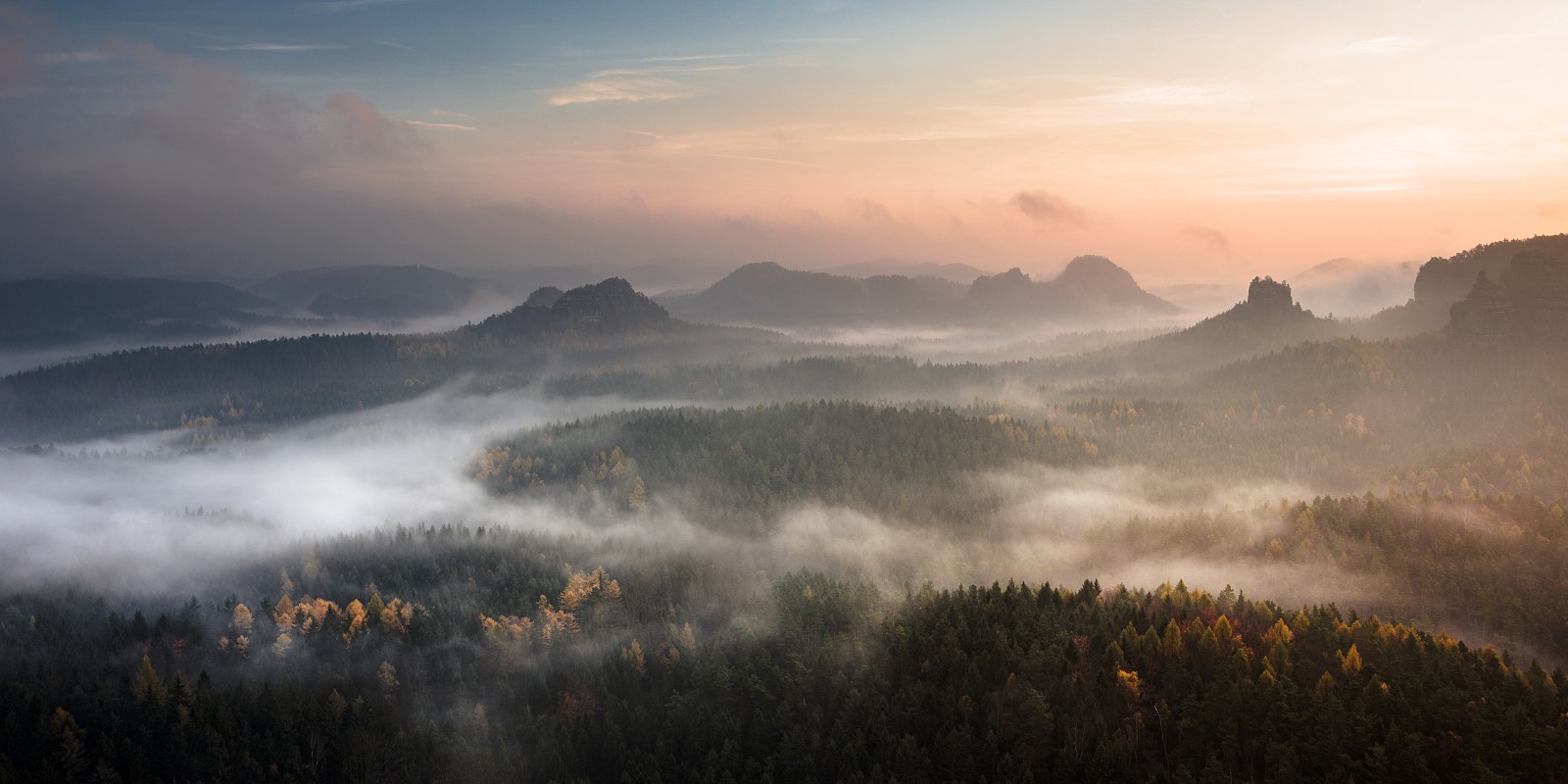 Saxon Switzerland sunrise