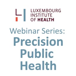 The logo of Webinar Series: Precision Public Health
