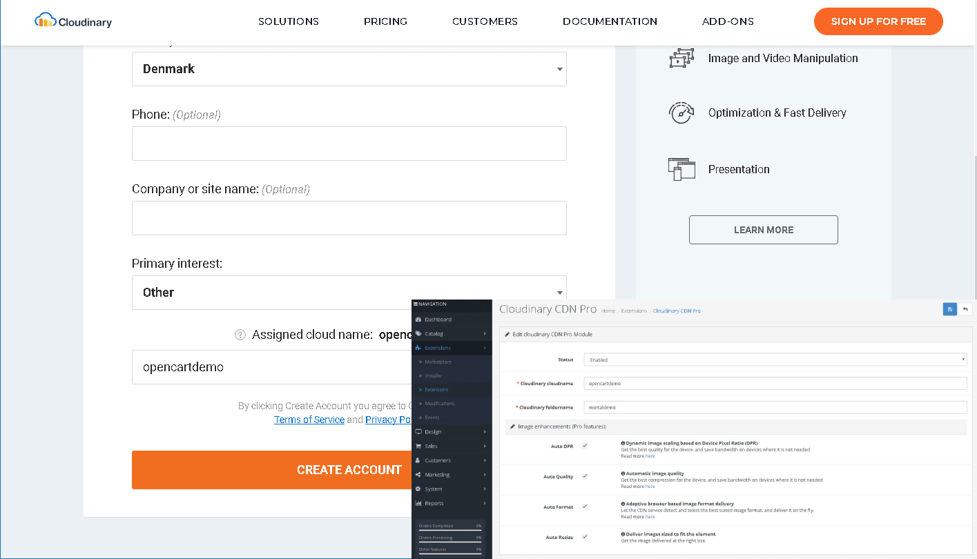 Opencart Cloudinary setup guide Step cover