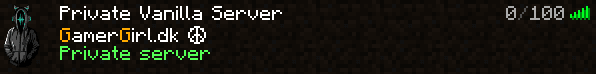Mine Minecraft Servere