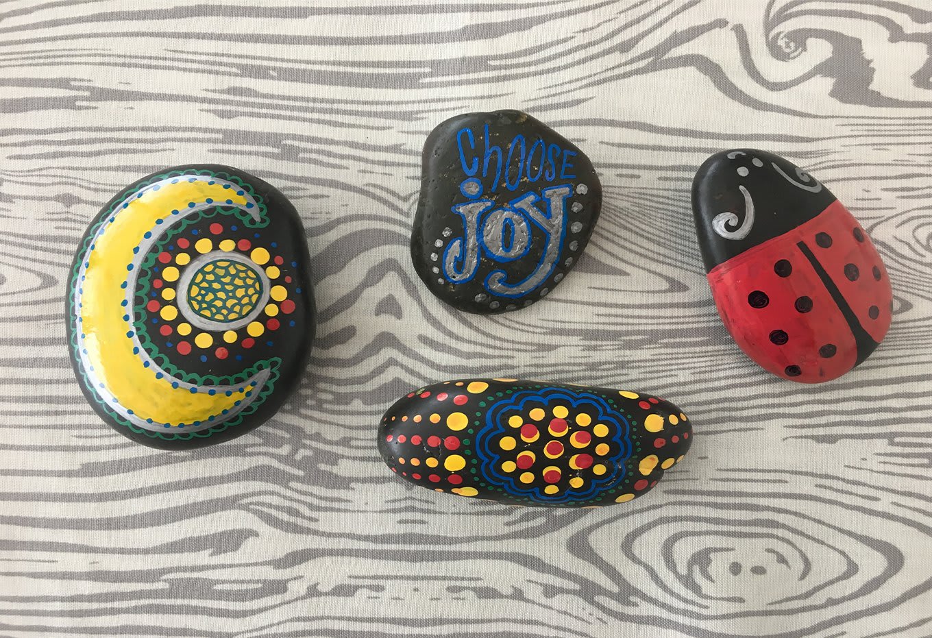 201434355 rock painting sharpie paint completed
