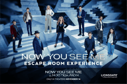Now You See Me: Escape Room Experience