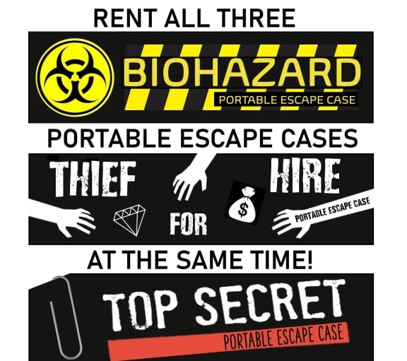 3 Portable Escape Cases