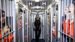 Trapped In A Prison Van