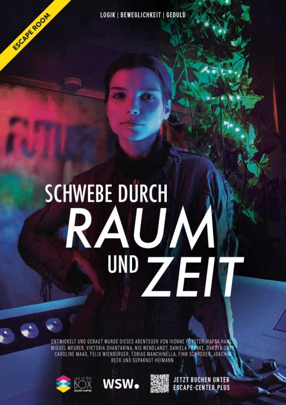Schwebe durch Raum und Zeit