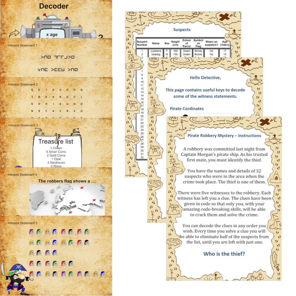 Pirate Robbery Mystery