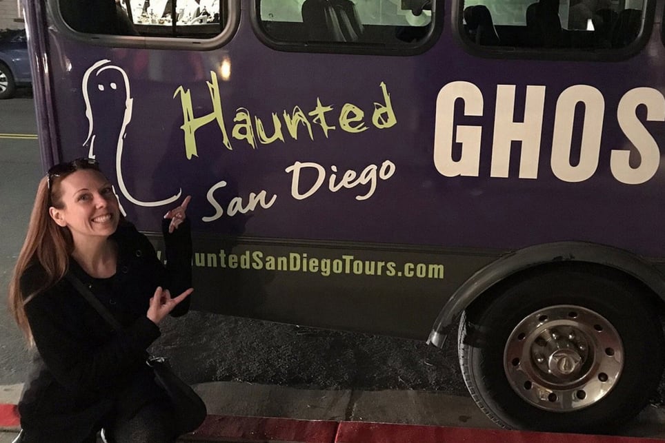 Ghost Bus Tour. Haunted History. Old Town, Sherman Heights, Gaslamp.