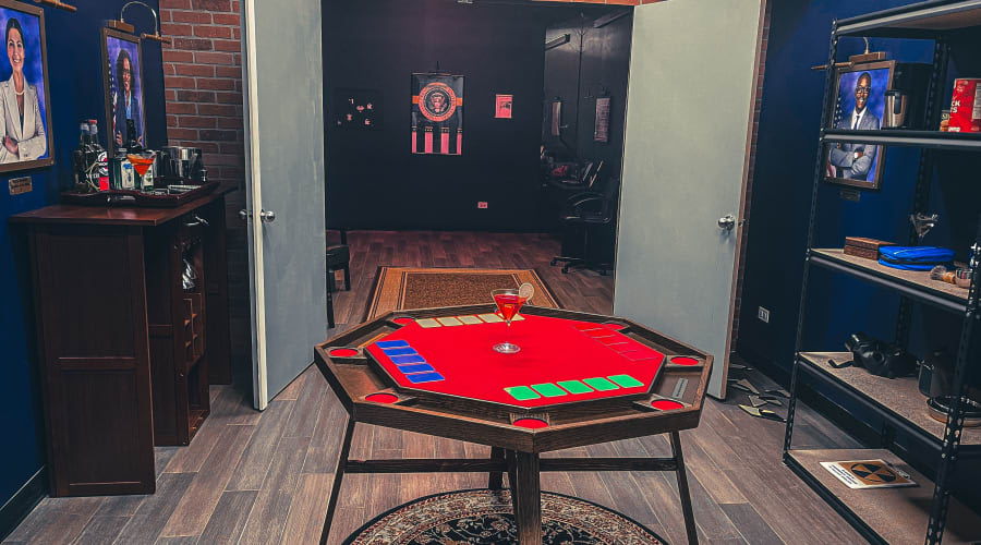 Poker Night at The President's Bunker