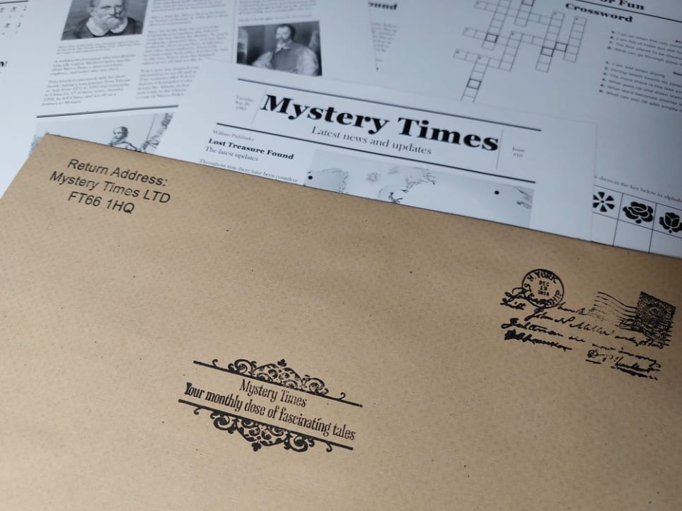 Escape Room Puzzle Game Kit - Lost Treasure Mystery