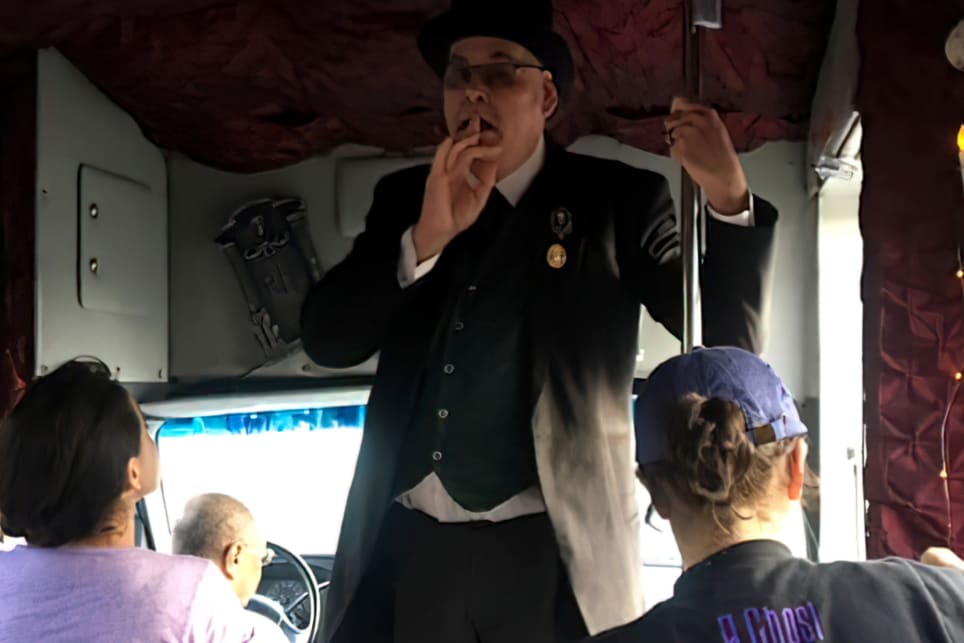 Ghost Bus Tour. Haunted History. Old Town, Sherman Heights, Gaslamp.