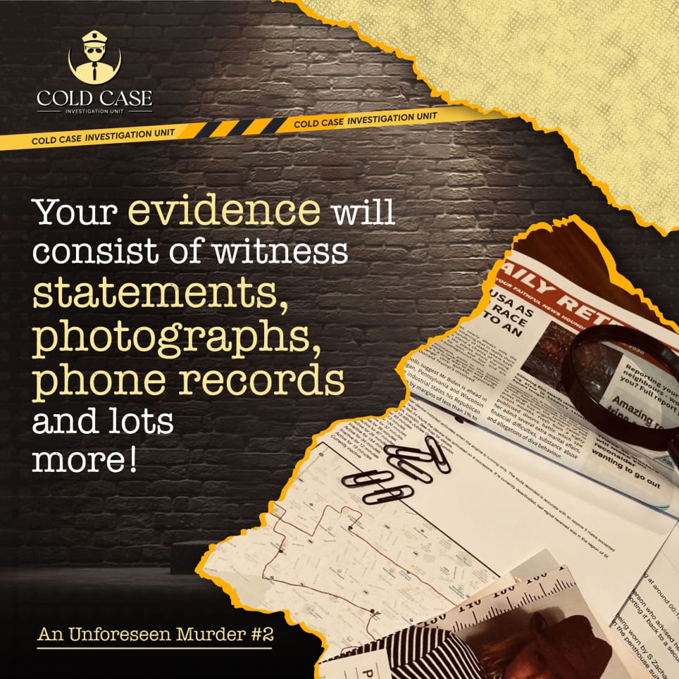 Cold Case: File #2 - An Unforeseen Murder