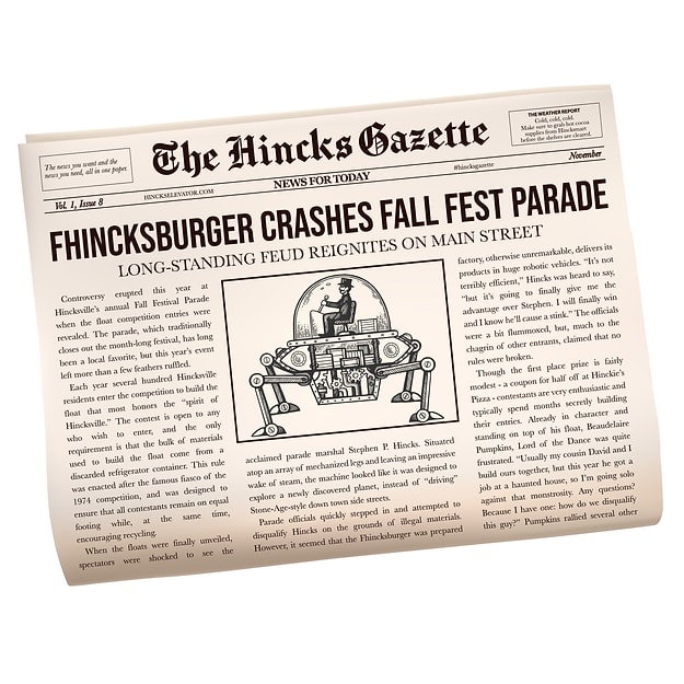 The Hincks Gazette: Vol. 1, Issue 8: November