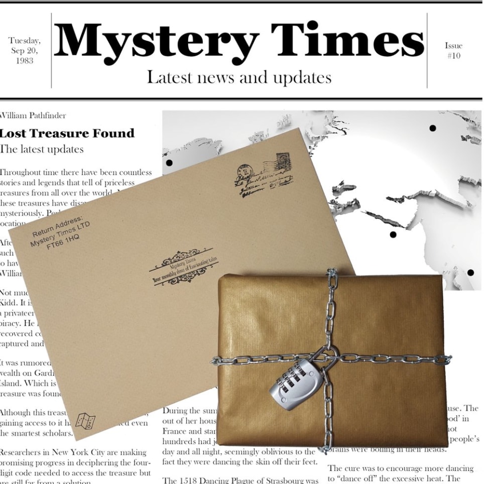 Escape Room Puzzle Game Kit - Lost Treasure Mystery