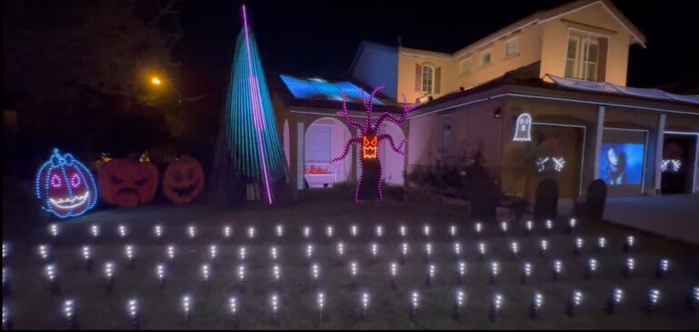 Thomas & Cody's Halloween Light Show