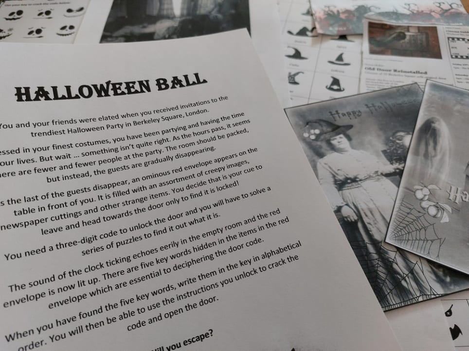 Halloween Escape Room Game