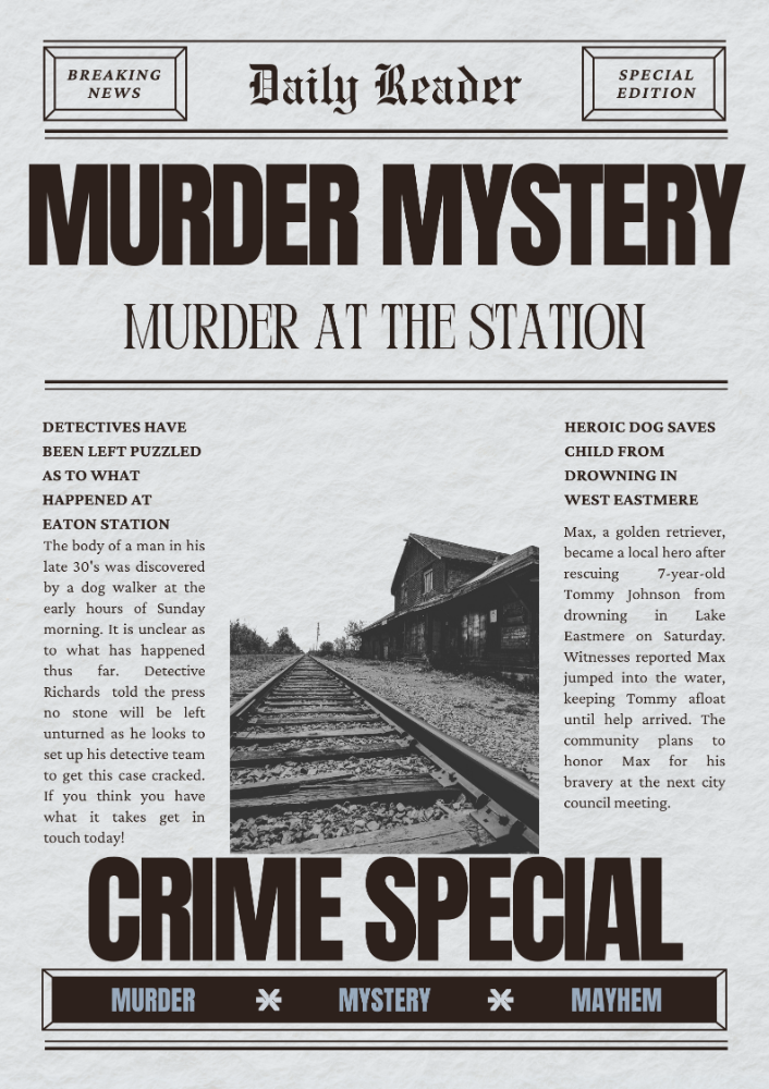 Murder Mystery: Murder at the Station