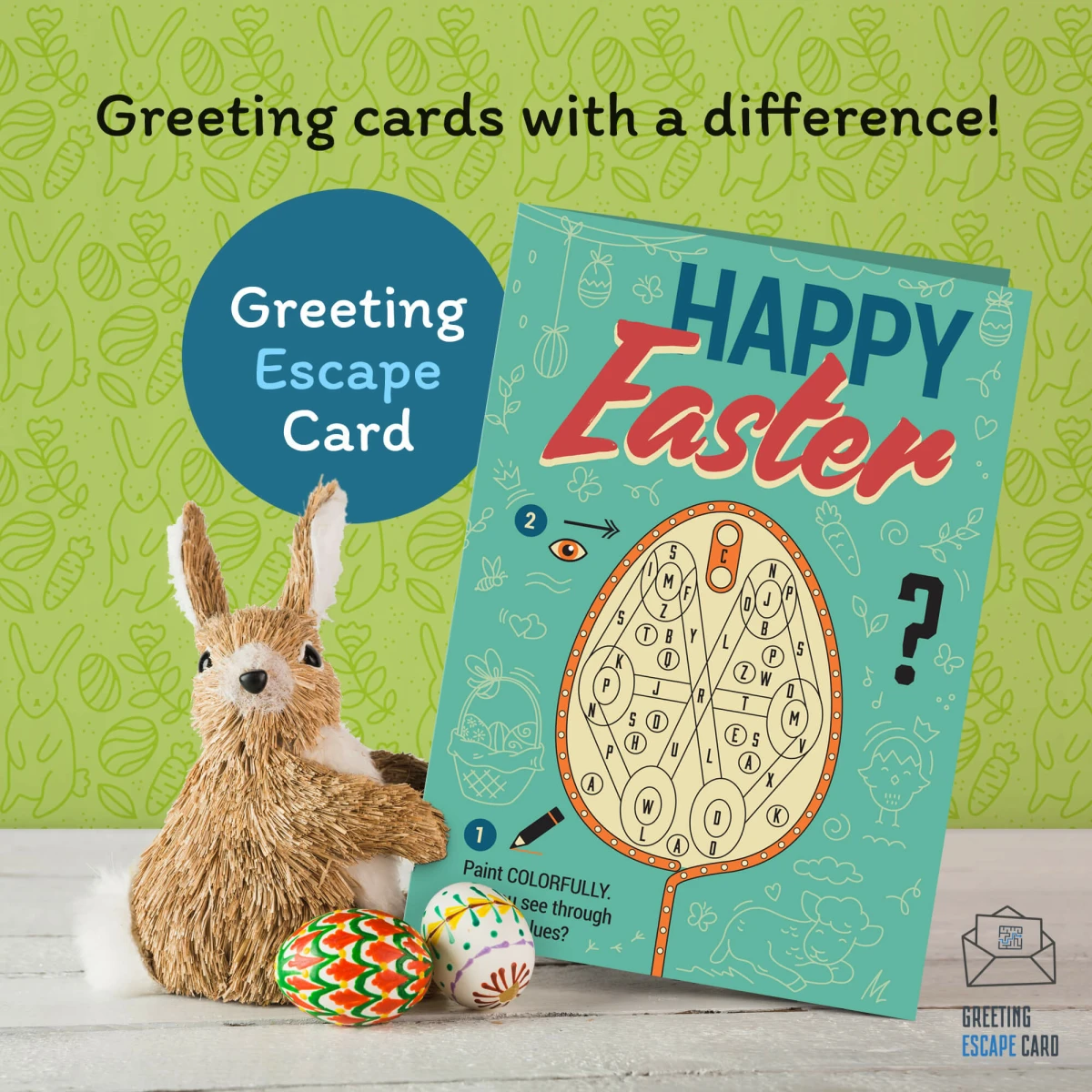 Happy Easter Escape Greeting Card