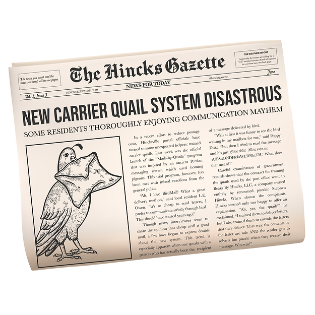 The Hincks Gazette: Vol. 1, Issue 3: June