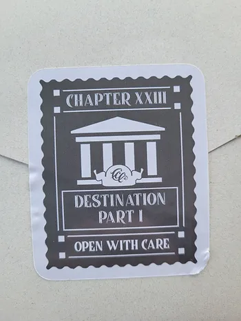 Chapter XXIII: Destination: Part I
