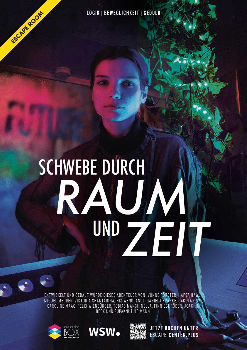 Schwebe durch Raum und Zeit
