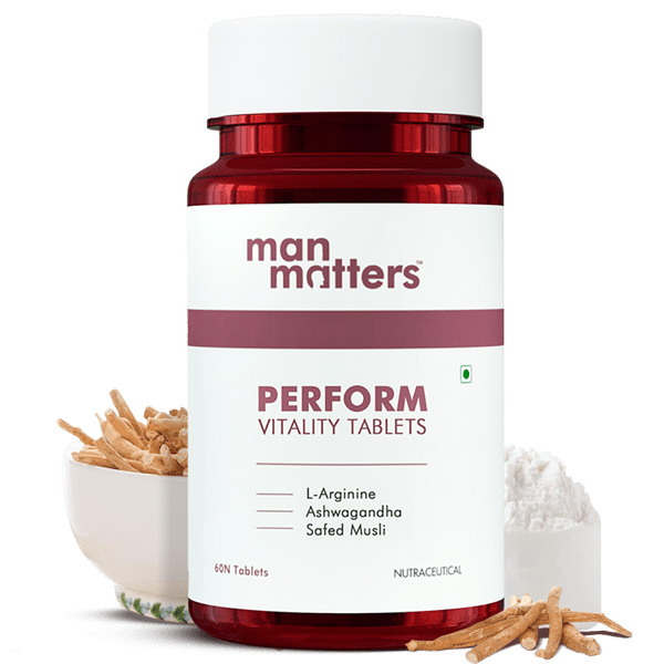 Safed Musli tablets with L'Arginine and Ashwagandha- energy booster to Last Longer in Bed