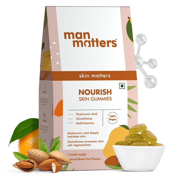 Skin Gummies- Skin Vitamins for Glowing Skin with Hyaluronic Acid & Vitamin C