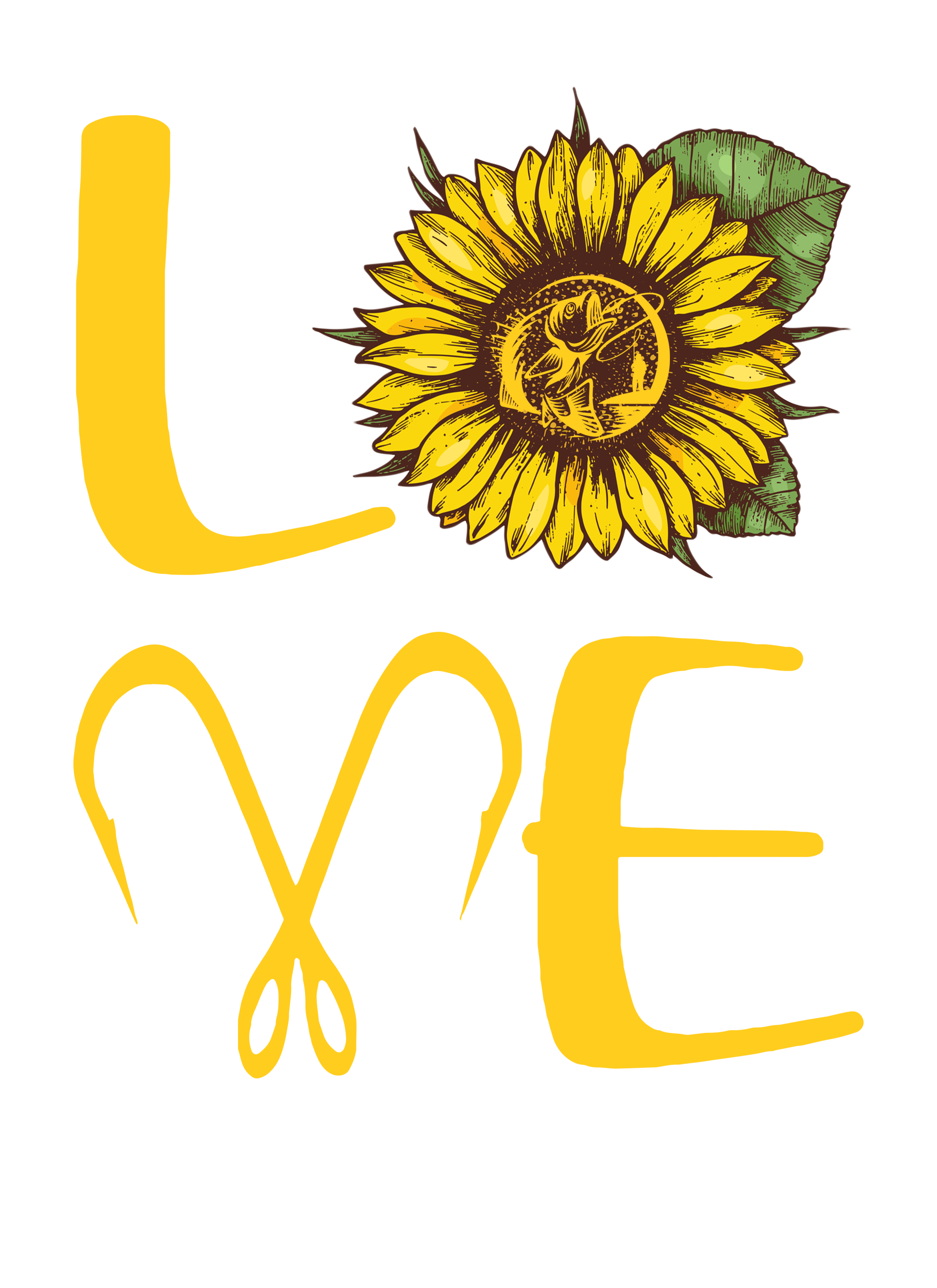 Download Cool Sunflower Love Fishing shirt