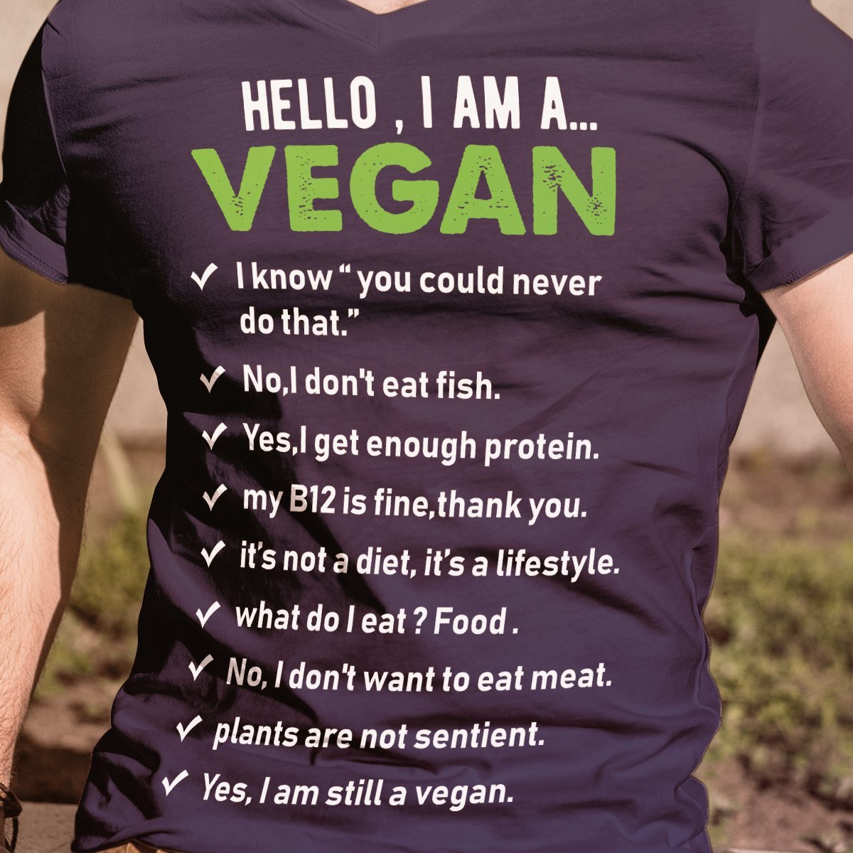 Hello I am a vegan I know you could never do that no I don