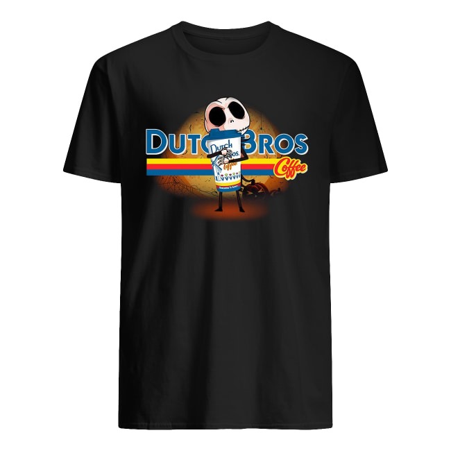 Jack Skellington Hug Dutch Bros Coffee Halloween Shirt