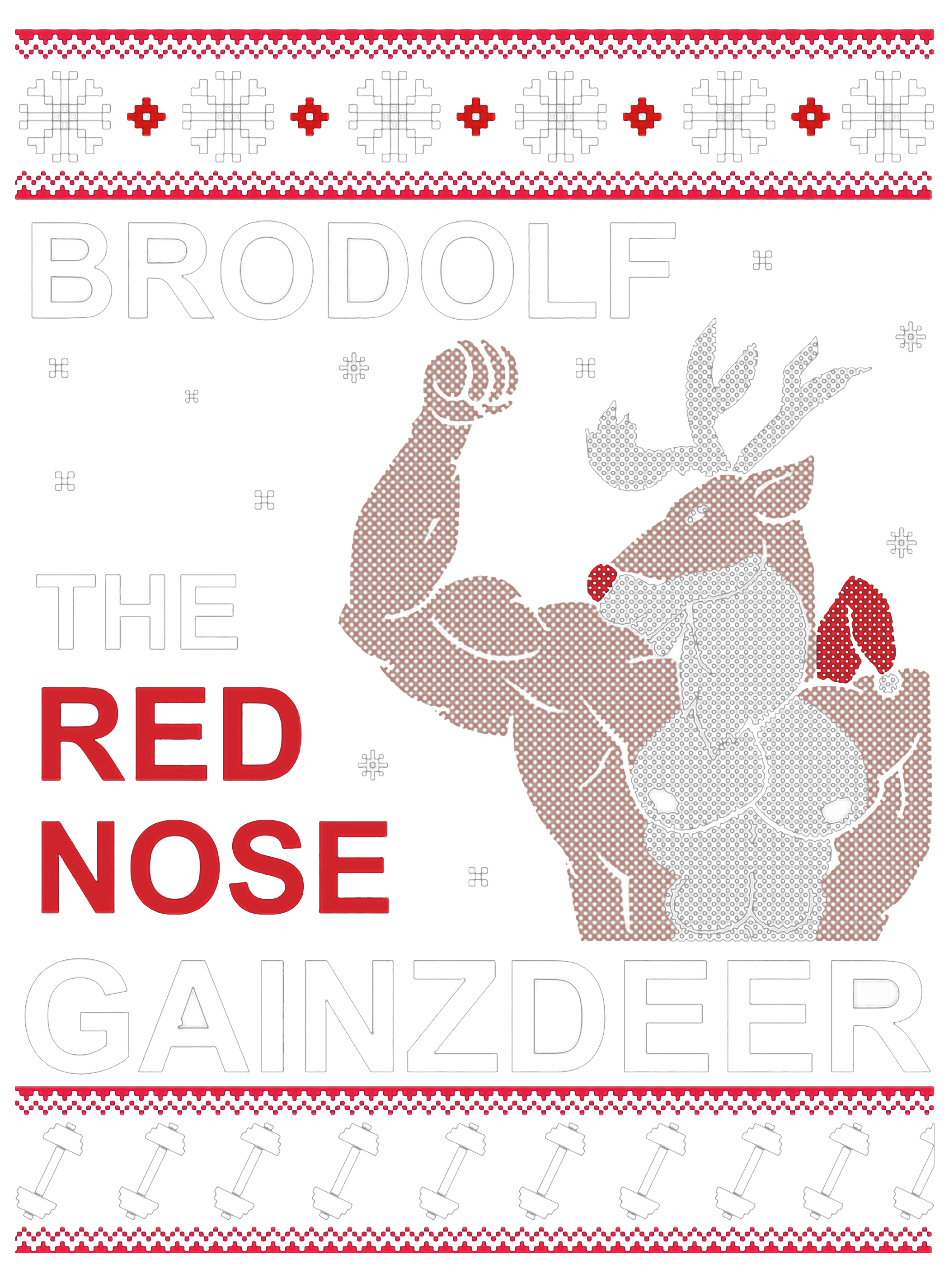brodolf the red nosed gainz deer