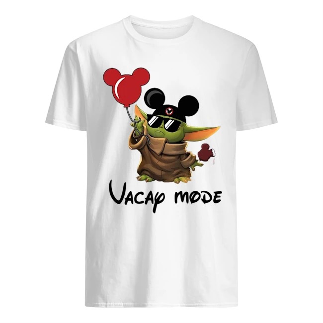 Vacay Mode Baby Yoda Disney Balloons Shirt