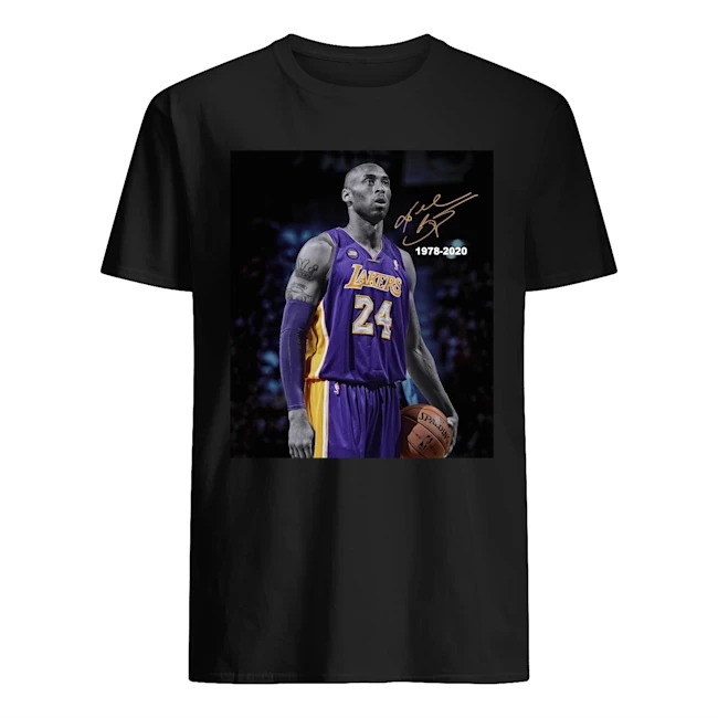 Kobe Bryant 1978 2020 Signature Tee Shirt